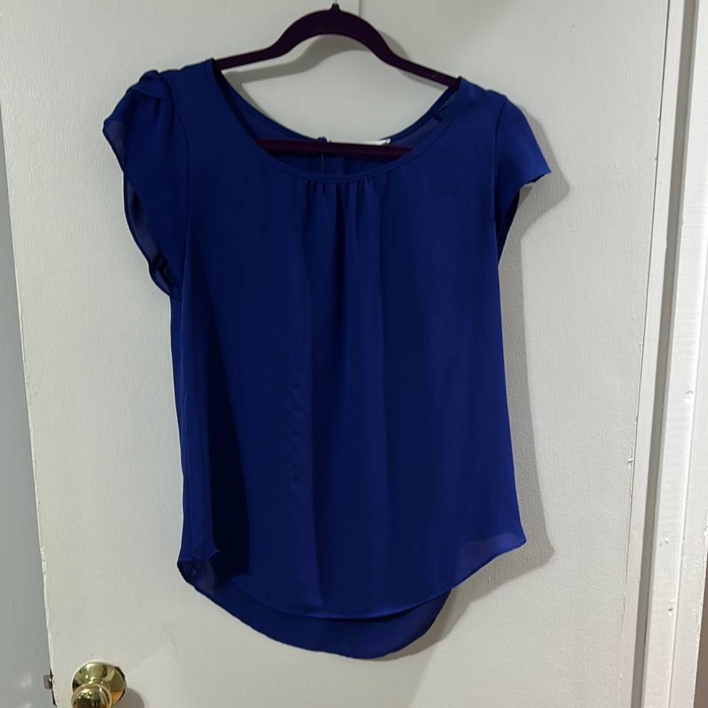 Elegant Blue Women's Top